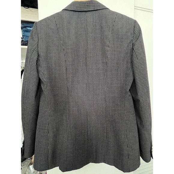 Armani Collezioni Black & White Strip/Grid Blazer - Picture 4 of 10